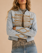 Amelia Gold Denim Jacket