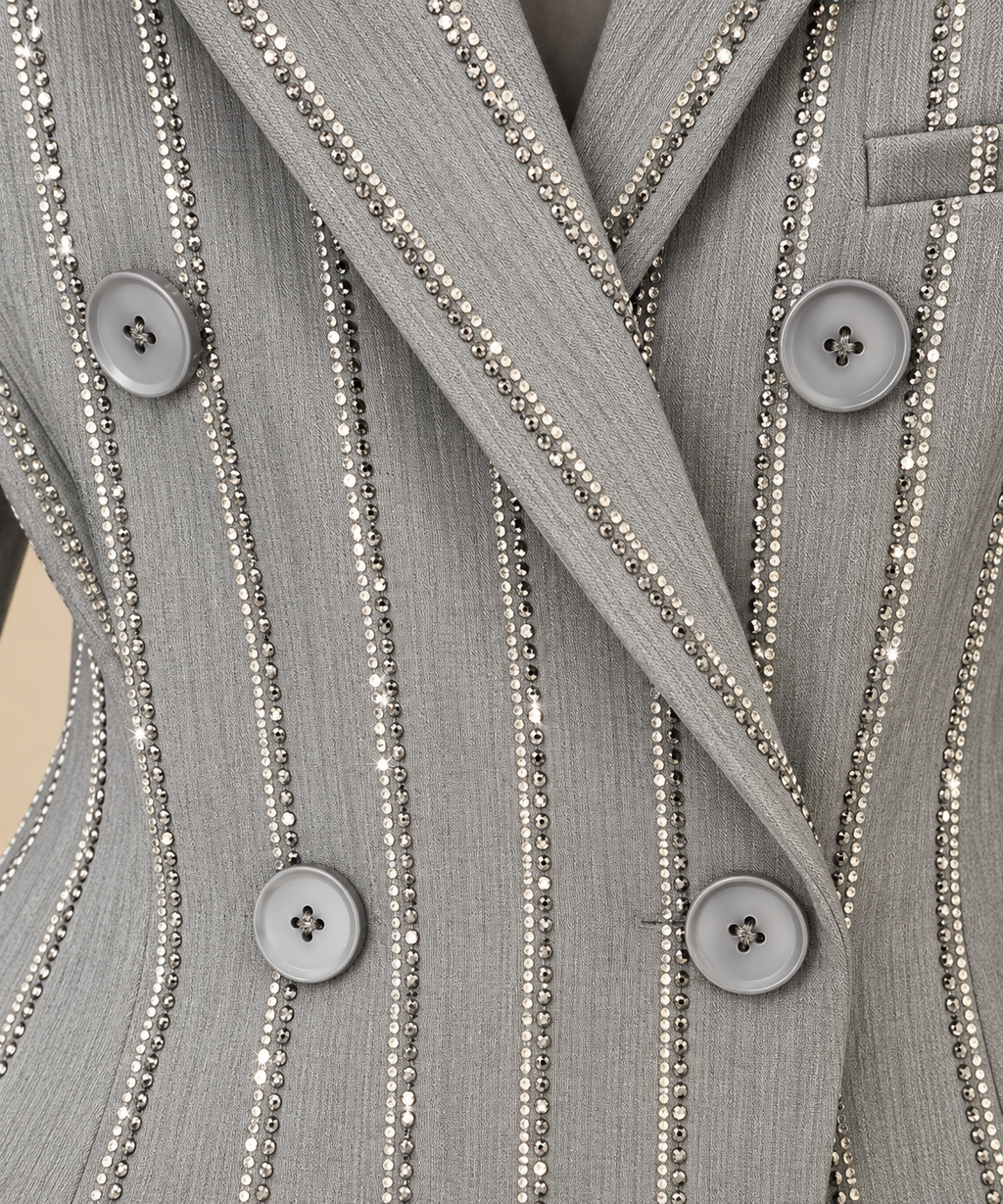 Silver Glow Suit Set