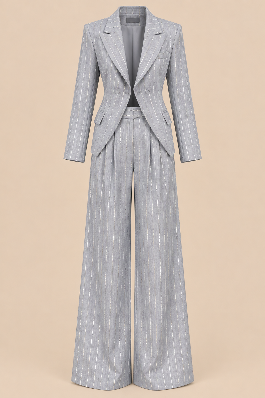 Silver Glow Suit Set